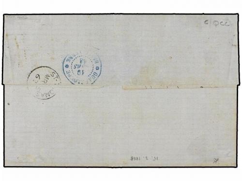 ✉ ANTILLAS DANESAS. 1867. Letter sent from ST. THOMAS BRITIS