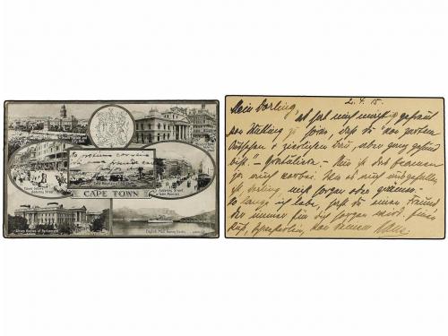 ✉ MOZAMBIQUE. 1915. DOS tarjetas circuladas desde MOSSAMEDES