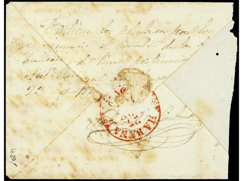 ✉ COLONIAS ESPAÑOLAS: CUBA. (1845 CA). Sobre circulado de S.