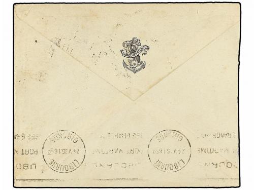 ✉ GUINEA FRANCESA. 1936. GUINEA a FRANCIA. Circulada con sel