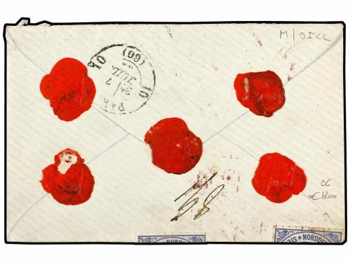 ✉ ALEMANIA ANTIGUOS ESTADOS: CONFEDERACION DEL NORTE. 1869 (