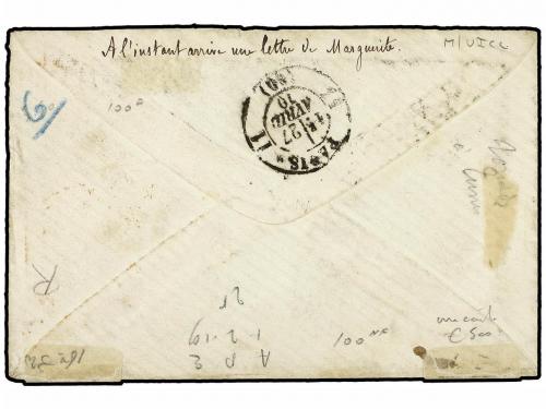 ✉ ESTADOS UNIDOS. 1870 (April 8). Small envelope from San Fr