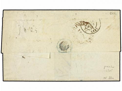 ✉ FRANCIA. 1871 (Aug 17). Cover from Bordeaux, via Marseille