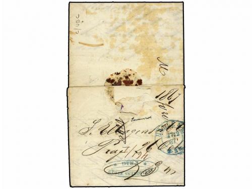 ✉ CHECOSLOVAQUIA. 1867. Entire Money Letter from Prague to A