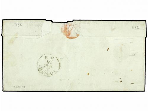 ✉ ITALIA ANTIGUOS ESTADOS: CERDEÑA. 1854. ST. JEAN DE MAUR.E