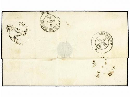 ✉ ITALIA ANTIGUOS ESTADOS: CERDEÑA. 1854. PONT DE BEAUVOISIN