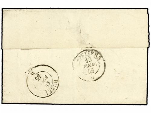 ¿ ITALIA ANTIGUOS ESTADOS: CERDEÑA. 1855. AIME (Savoie) a BO