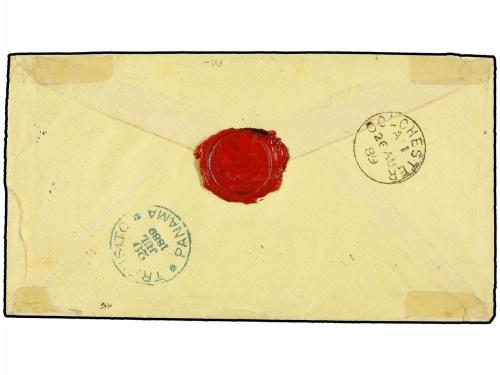 ¿ COLOMBIA. 1889 (July 27). Registered cover from Buenaventu