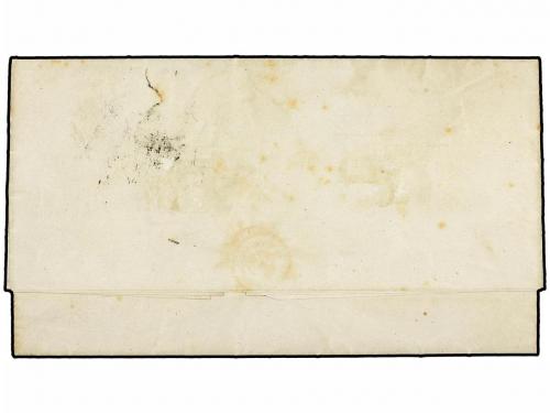 ✉ URUGUAY. Sc. 16. 1863. MONTEVIDEO a BUENOS AIRES. 120 cts.