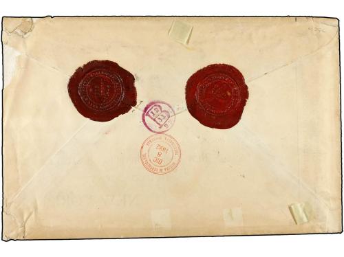 ✉ HONDURAS. Sc. 70(10). 1892. SAN JUANCITO a NEW YORK. Sobre