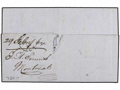 ¿ CANADA. 1864 (Feb 29). Leap year day cover to Kingston fra