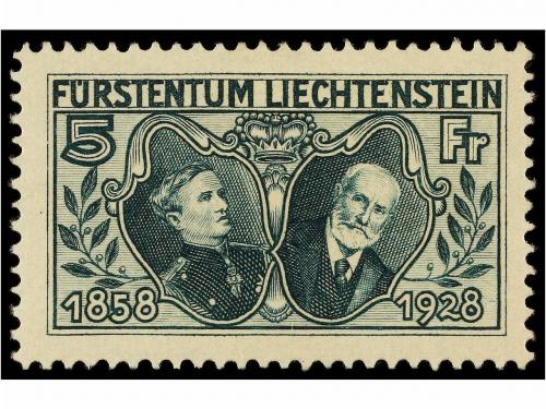 * LIECHTENSTEIN. 1928. Final four valures, light hinged. 340