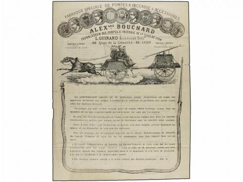 ✉ FRANCIA. 1877 (Jan 21). Complete printed entire with wonde