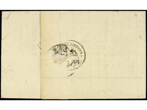 ✉ FRANCIA. 1887 (July 21). Entire letter from BORDEAUX to MA