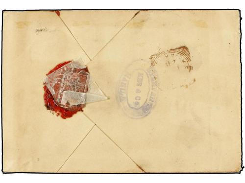 ✉ FILIPINAS. Ed. 113(4). 1895. MANILA a LONDRES. 8 ctvos. ca