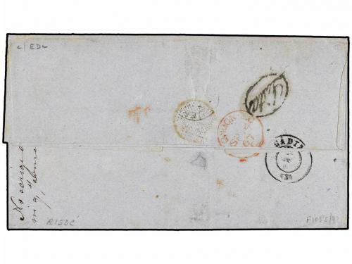 ✉ PUERTO RICO. Ant. 8(3). 1867. SAN JUAN a CADIZ. 1 real ver