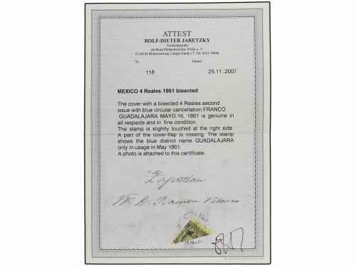 ✉ MEXICO. (1861 CA.). (Guadalajara). Cover to ZAPOTLAN at 2 