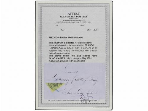 ✉ MEXICO. 1861 (Jun 2). (Guadalajara). Cover to SAN LUIS POT