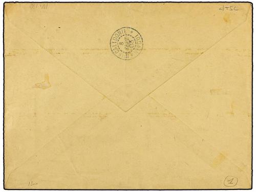 ✉ NUEVA CALEDONIA. 1903 (Sept 8). Local cover franked by 190