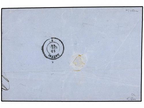 ✉ GRECIA. 1863. Cover from CEFALONIA to PATRAS with oval hoo