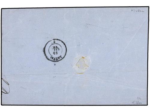 ✉ GRECIA. 1863. Cover from CEFALONIA to PATRAS with oval hoo