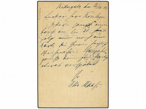 ¿ AFRICA ORIENTAL ALEMANA. 1903 (Dec 28). 5pa. on Germany 10