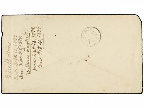 ✉ TAHITI. 1899 (Aug 26). Cover from TAIOHAE to RAROTONGA (Co