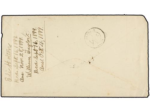 ✉ TAHITI. 1899 (Aug 26). Cover from TAIOHAE to RAROTONGA (Co