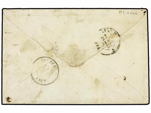 ✉ FRANCIA. 1862 (Jan 22). Cover from PARIS to CLUSES (Haute 