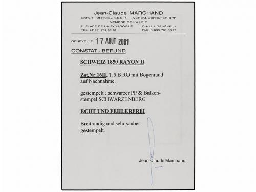 ¿ SUIZA. 1851 (Dec 3). Entire letter readdressed on arrival