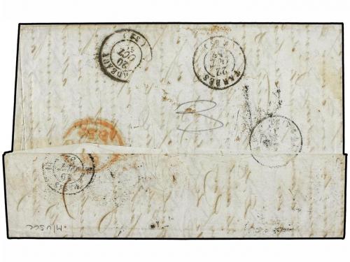 ✉ ESTADOS UNIDOS. 1852 (Sept 26). Entire letter from NEW YOR