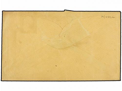 ✉ ESTADOS UNIDOS. 1851. 1c. deep blue imperforate, three fin