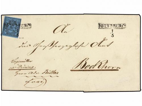 ✉ ALEMANIA ANTIGUOS ESTADOS: OLDENBURGO. 1852. 1/30 thaler b