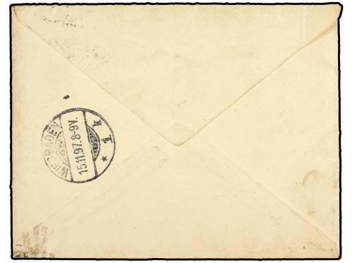 ✉ GRAN BRETAÑA. 1897 (Nov 13). Delightful hand-illustrated a