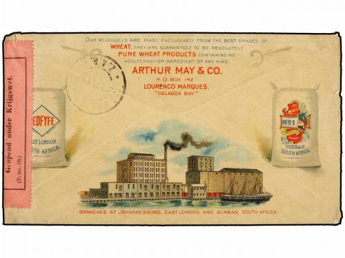 ✉ LORENZO-MARQUES. 1899. "Red Fyfe Flour" colour illustrated