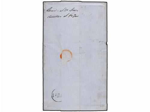 ¿ COLONIAS ESPAÑOLAS: CUBA. Ed. 15 (4). 1866. HABANA a BILBA