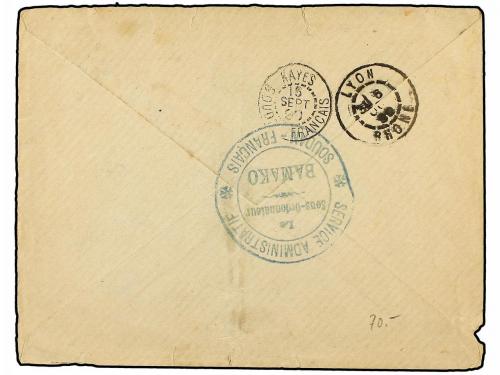 ✉ SUDAN. 1899 (Sept 5). Military Concession stampless cover 