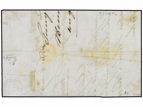 ¿ SUIZA. 1851 (July 17). Entire letter to Iringen franked by