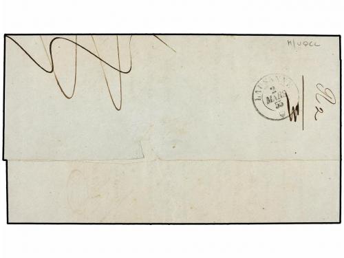 ¿ SUIZA. 1855 (March 2). Entire letter from Payerne to Lausa