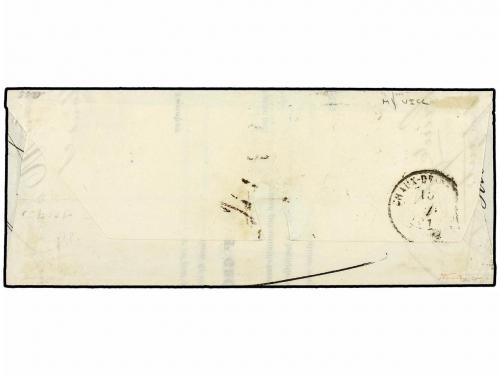 ¿ SUIZA. 1851 (Jan 14). Entire letter to Chaux De Fonds fran