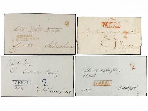✉ MEXICO. 1823-52. CHIHUAHUA. Diecisiete cartas de CHIUAHUA,