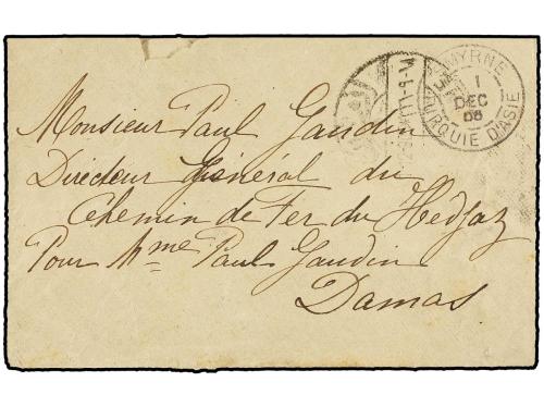 ✉ LEVANTE: CORREO FRANCES. 1906. Cover bearing french levant