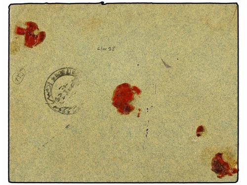 ✉ TURQUIA. 1897. GREECE. Registered cover bearing 1892 issue