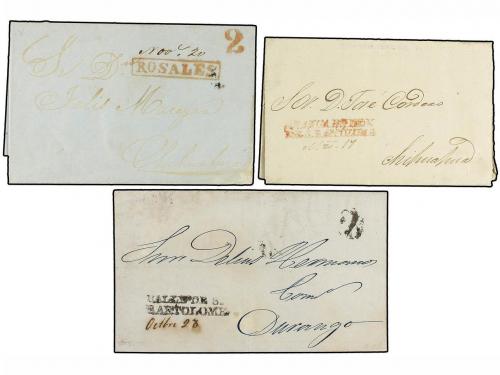 ✉ MEXICO. 1823-52. CHIHUAHUA. Diecisiete cartas de CHIUAHUA,