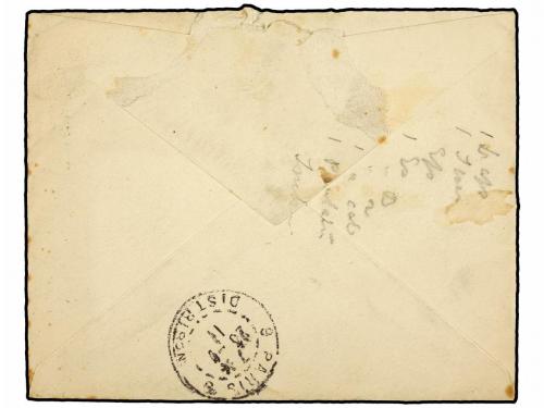 ✉ GRAN BRETAÑA. 1911 (July 22). Cover to PARIS showing fine 