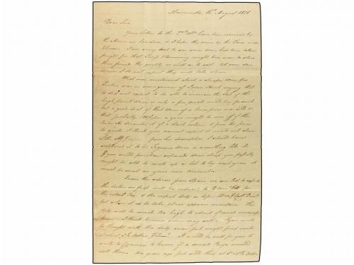 ✉ CANADA. 1825 (Aug 16). Entire letter dateline from MAISONN