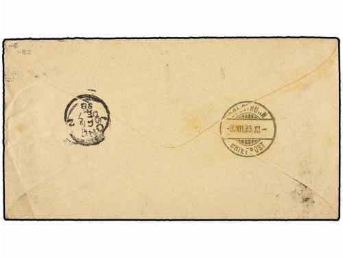 ✉ BOLIVIA. 1898. BOLIVIA a SUIZA. Entero Postal de 10 ctvos.