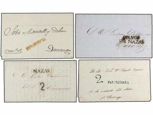 ✉ MEXICO. 1842-64. DURANGO. Diecisiete cartas de CERRO GORDO