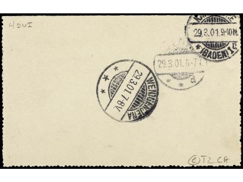 ✉ FRANCIA. 1901 (March 20). France 15c. blue postal statione