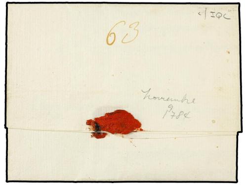 ✉ COLOMBIA. 1784. LA PLATA a POPAYÁN. Carta completa con tex